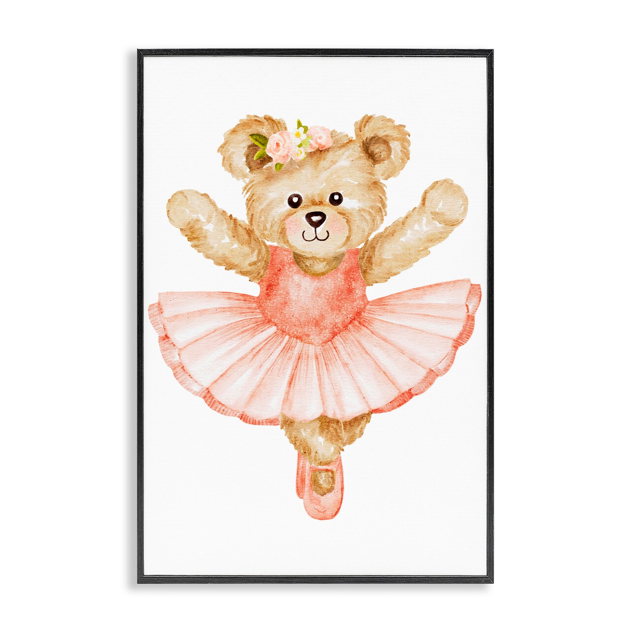 Stupell Industries Teddy Bear Ballet Tutu Framed Giclee, design by Amy Hall